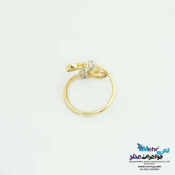 انگشتر طلا - طرح اشکی