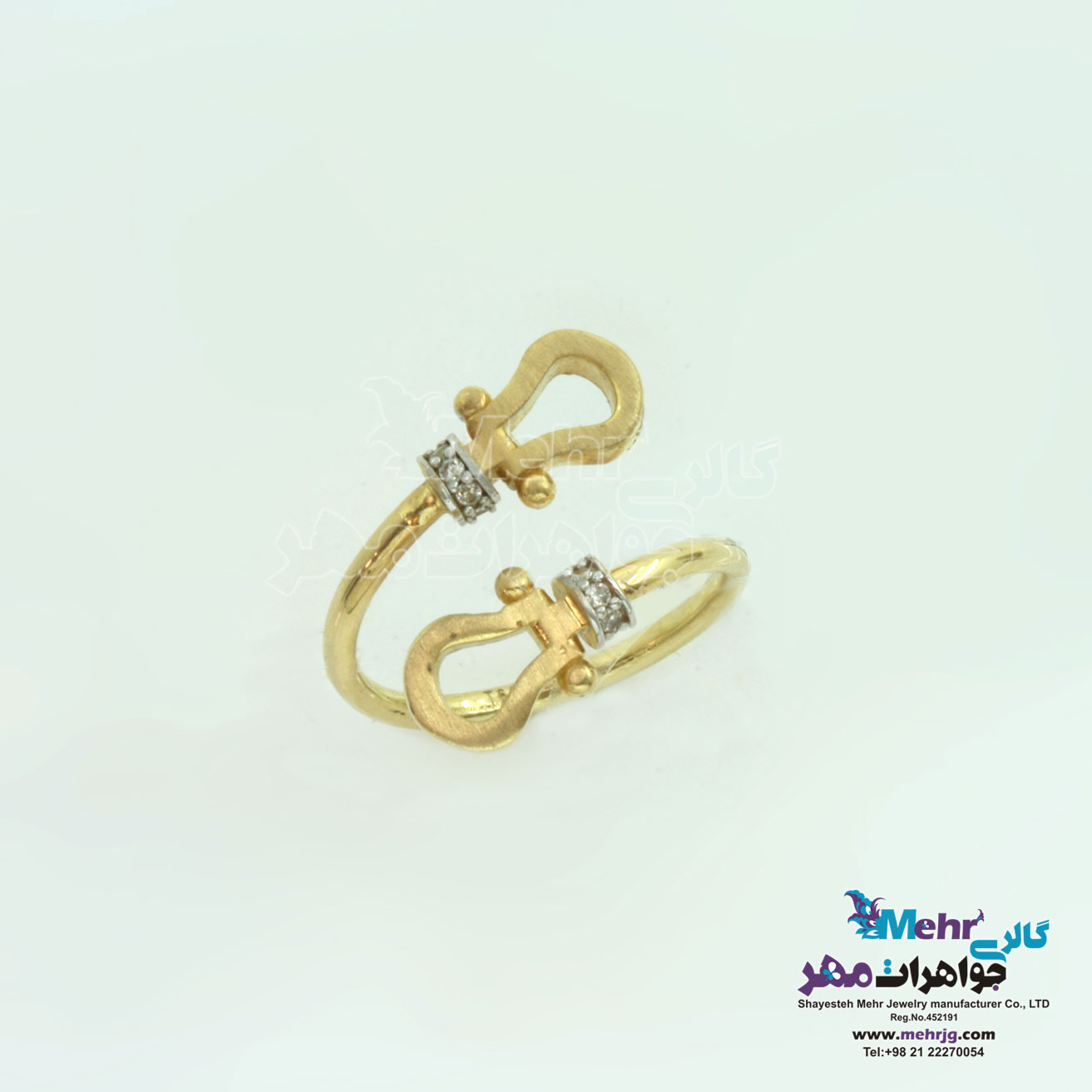 نیم ست طلا - دستبند و انگشتر - طرح اشکی