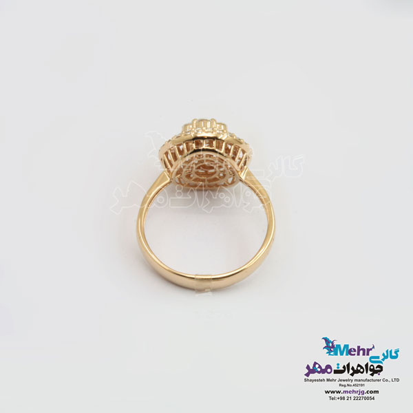 انگشتر طلا - طرح فلاور