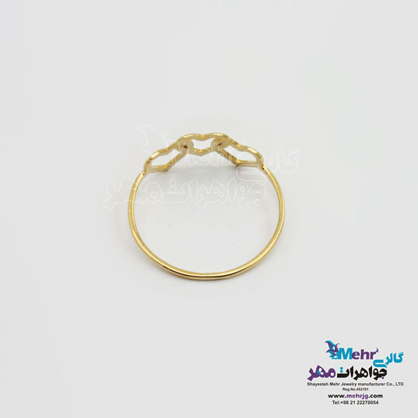 انگشتر طلا - طرح قلب