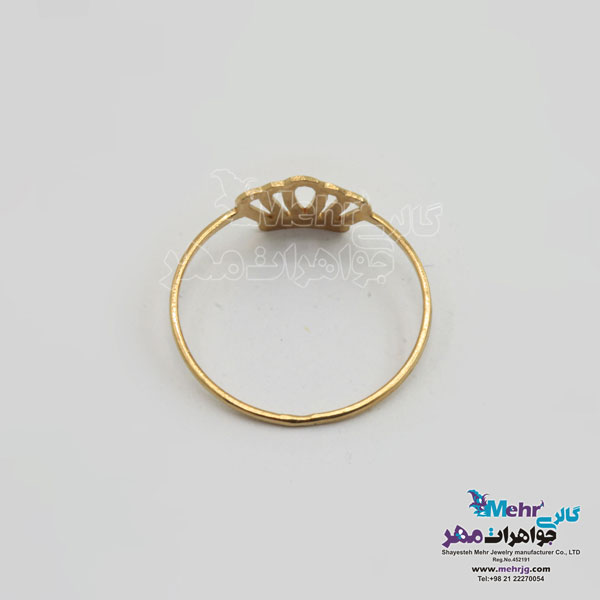 انگشتر طلا - طرح تاج