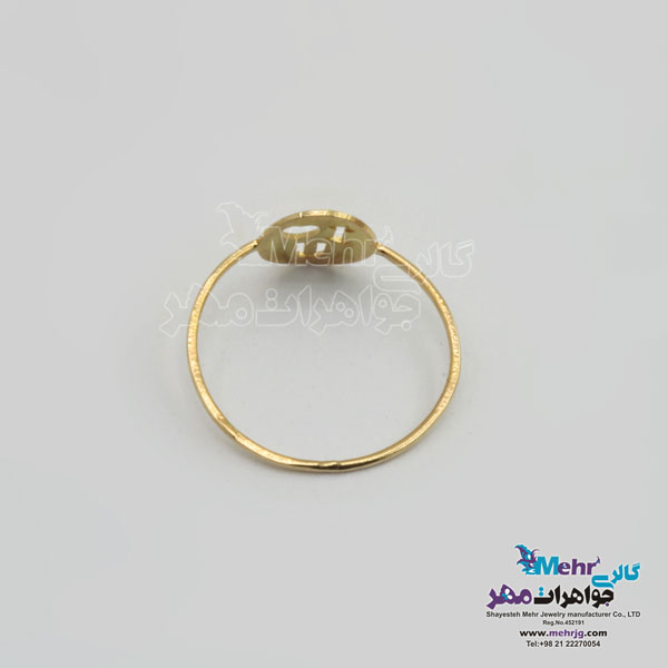 انگشتر طلا - طرح دوستت دارم