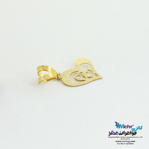 آویز طلا - طرح قلب