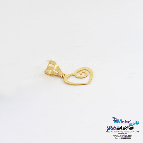 آویز طلا - طرح قلب