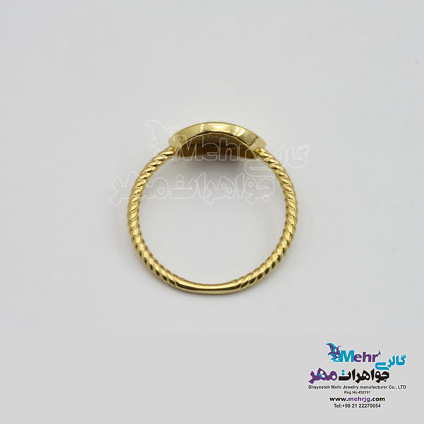 انگشتر طلا - طرح هندسی