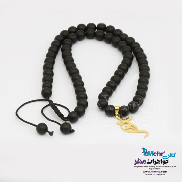 گردنبندرو لباسی طلا و سنگ - طرح احمد