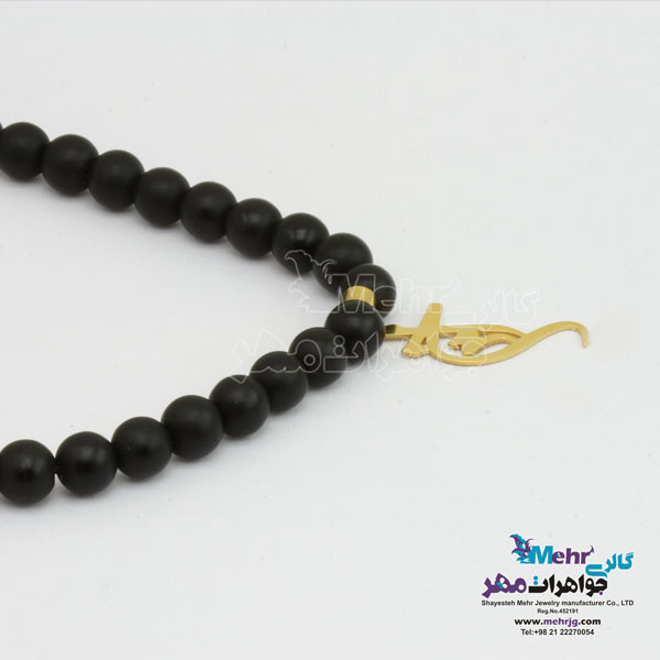 گردنبندرو لباسی طلا و سنگ - طرح احمد