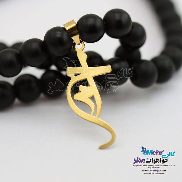 گردنبندرو لباسی طلا و سنگ - طرح احمد