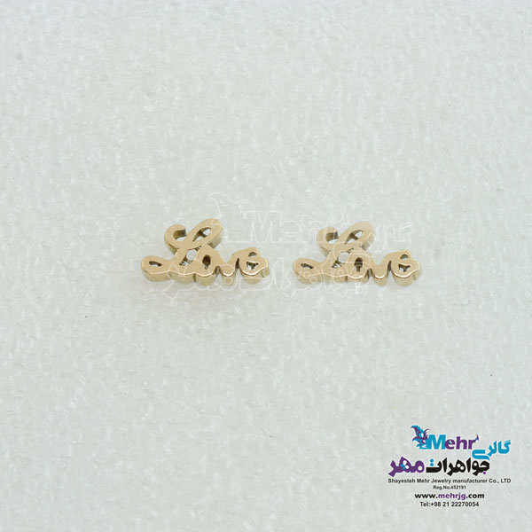 گوشواره طلا - طرح Love
