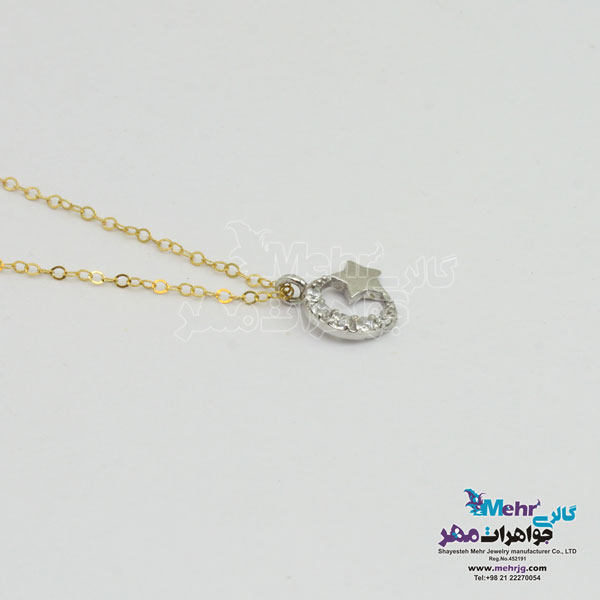 گردنبند طلا - طرح ماه و ستاره