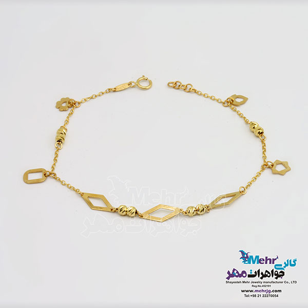 دستبند طلا - طرح هندسی