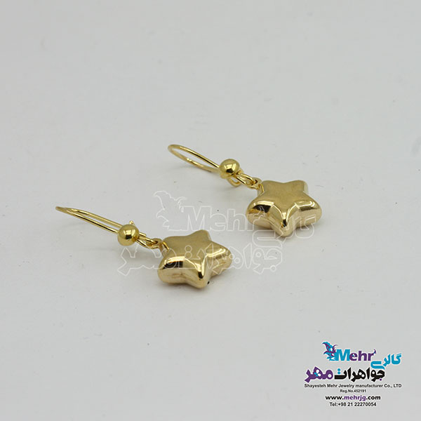 گوشواره طلا - طرح ستاره