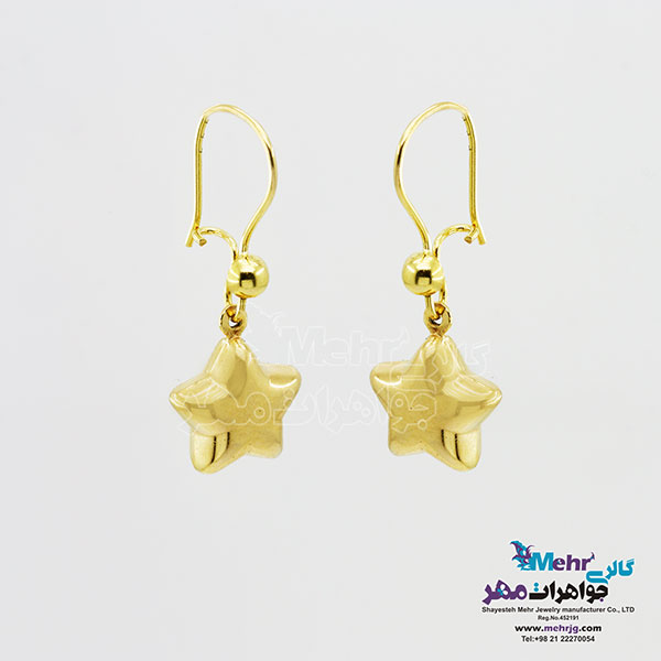گوشواره طلا - طرح ستاره