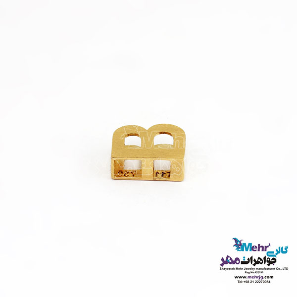 آویز طلا - طرح حروف الفبای لاتین