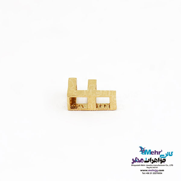 آویز طلا - طرح حروف الفبای لاتین