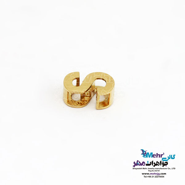 آویز طلا - طرح حروف الفبای لاتین