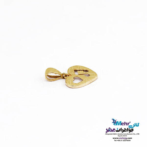 آویز طلا - طرح قلب