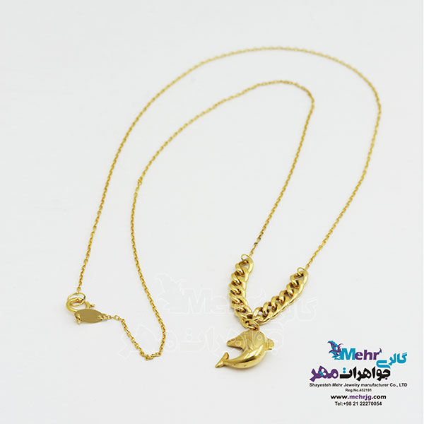 گردنبند طلا - طرح دلفین