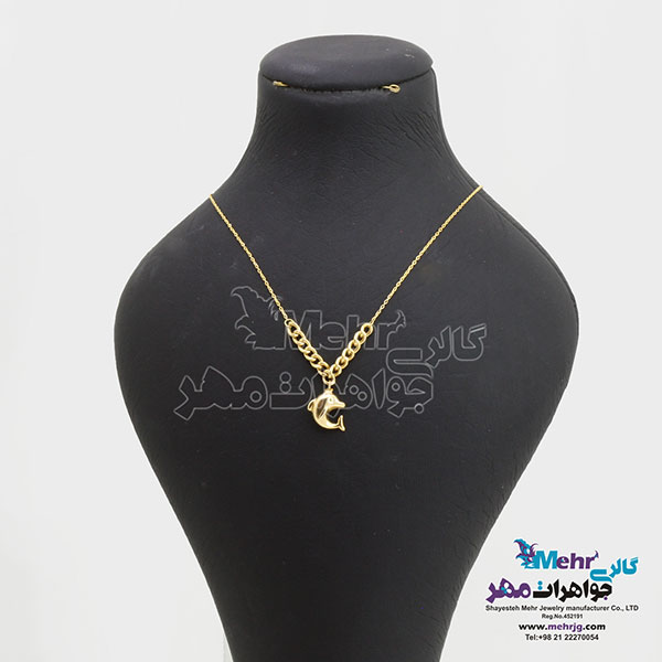 گردنبند طلا - طرح دلفین