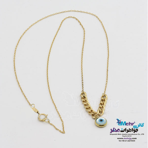گردنبند طلا - طرح چشم نظر