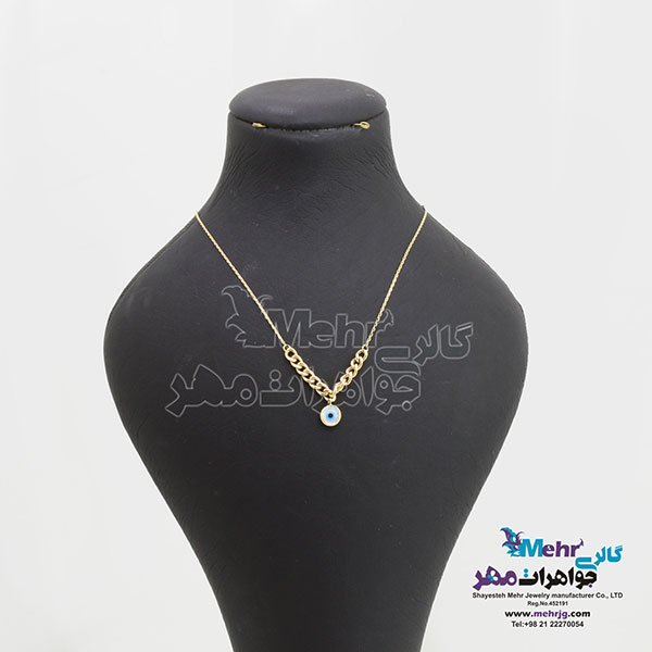 گردنبند طلا - طرح چشم نظر