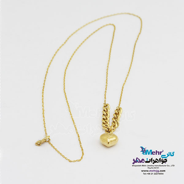 گردنبند طلا - طرح قلب