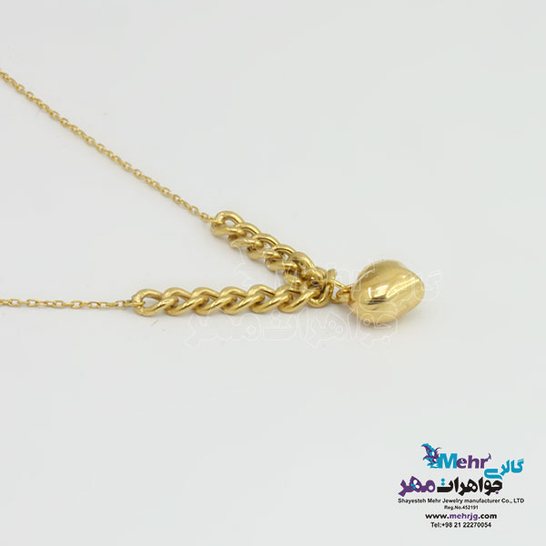 گردنبند طلا - طرح قلب
