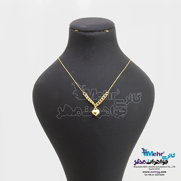 گردنبند طلا - طرح قلب