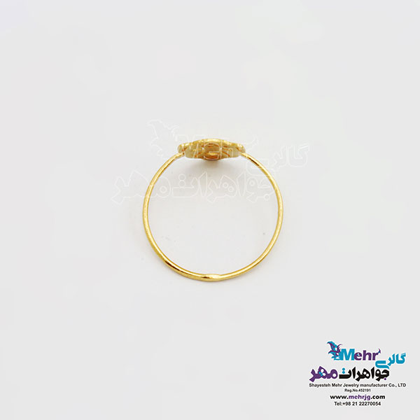 انگشتر طلا - طرح یوز ایرانی