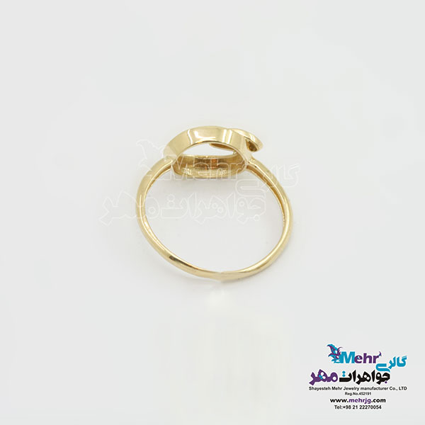 انگشتر طلا - طرح هندسی