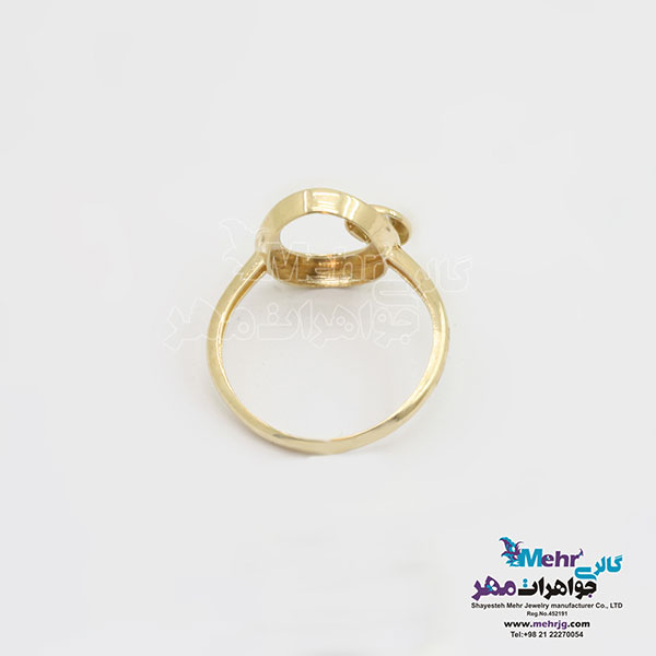 انگشتر طلا - طرح هندسی