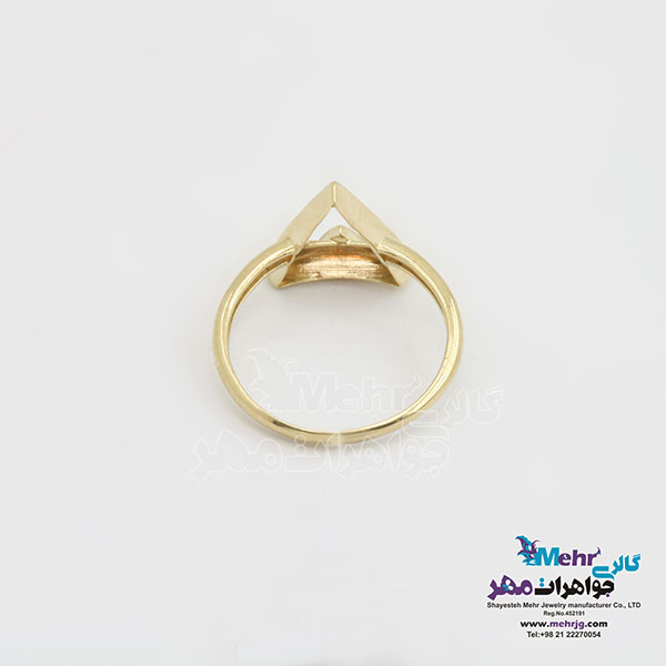 انگشتر طلا - طرح هندسی