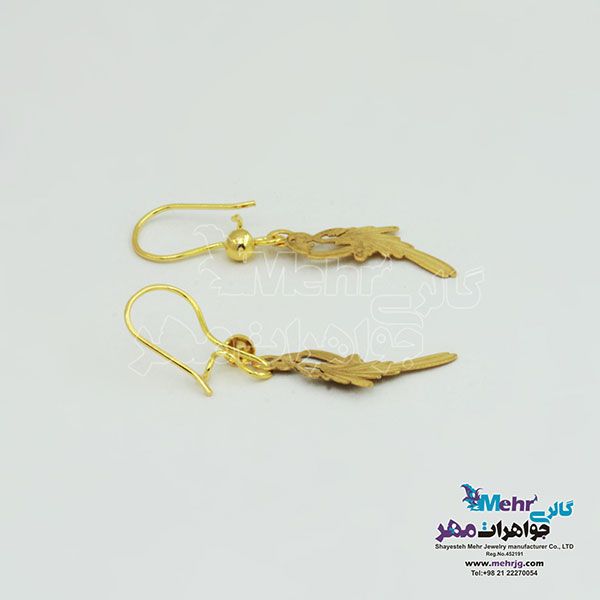 گوشواره طلا - طرح طوطی