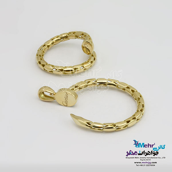 نیم ست طلا - آویز و انگشتر - طرح کارتیه