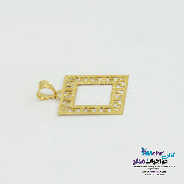 آویز طلا - طرح هندسی