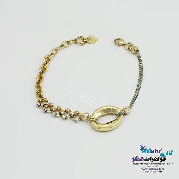 دستبند طلا - طرح هندسی