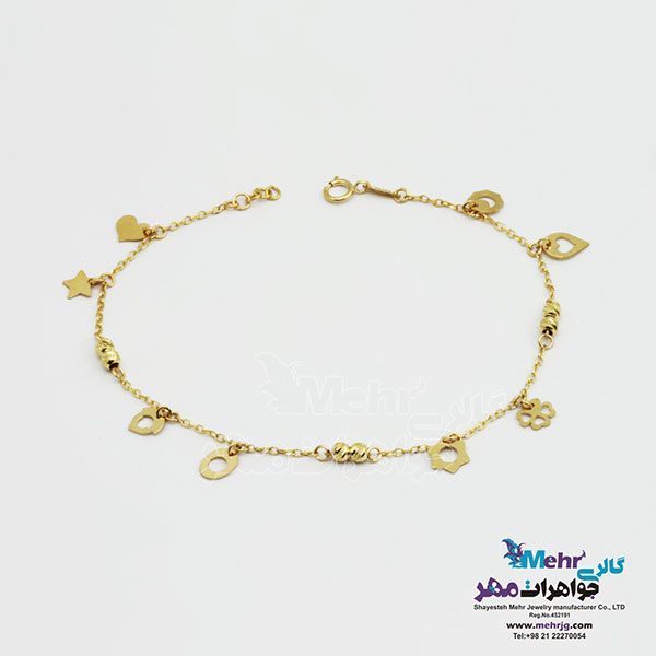 دستبند طلا - طرح هندسی