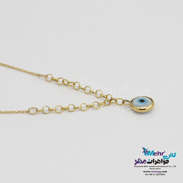 گردنبند طلا - طرح چشم نظر