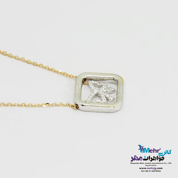 گردنبند طلا - طرح پاپیون