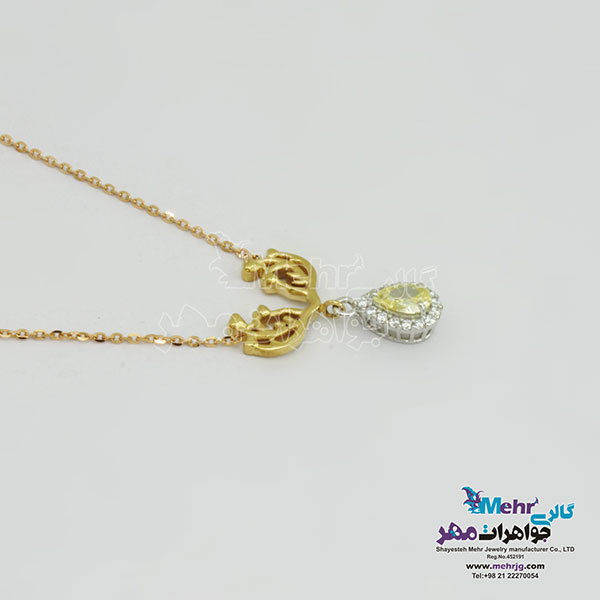 گردنبند طلا - طرح اشکی