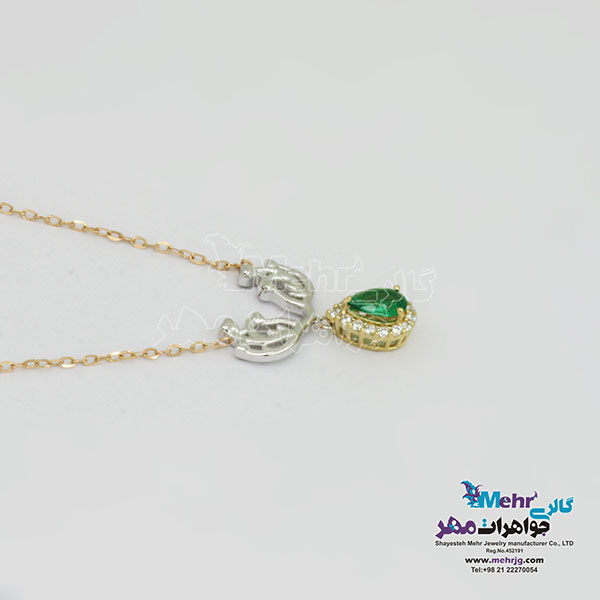گردنبند طلا - طرح اشکی