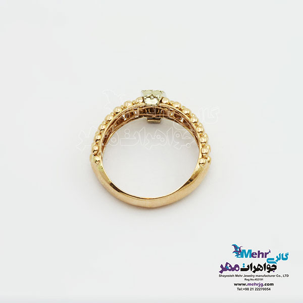 انگشتر طلا - طرح هندسی