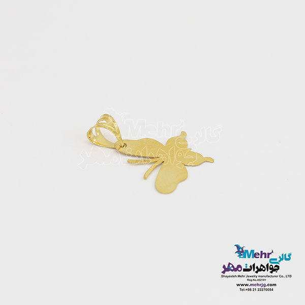 آویز طلا - طرح پروانه