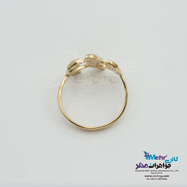 انگشتر طلا - طرح شاخه زیتون