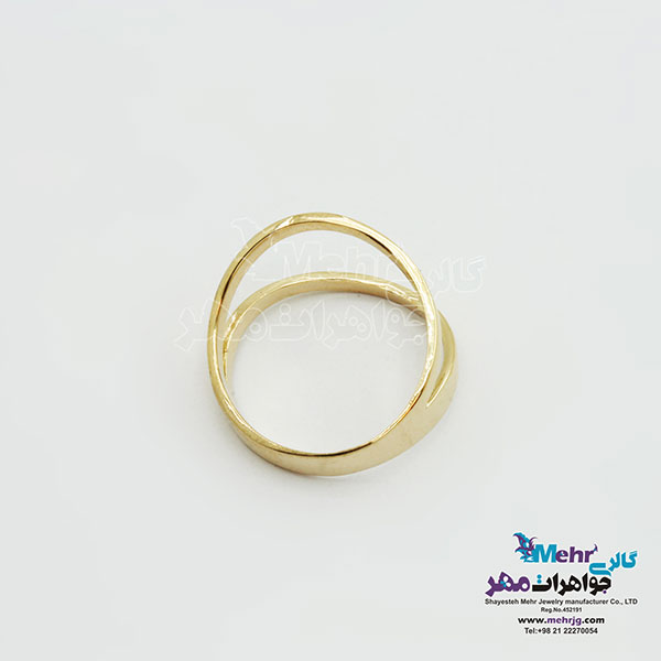 انگشتر طلا - طرح موج