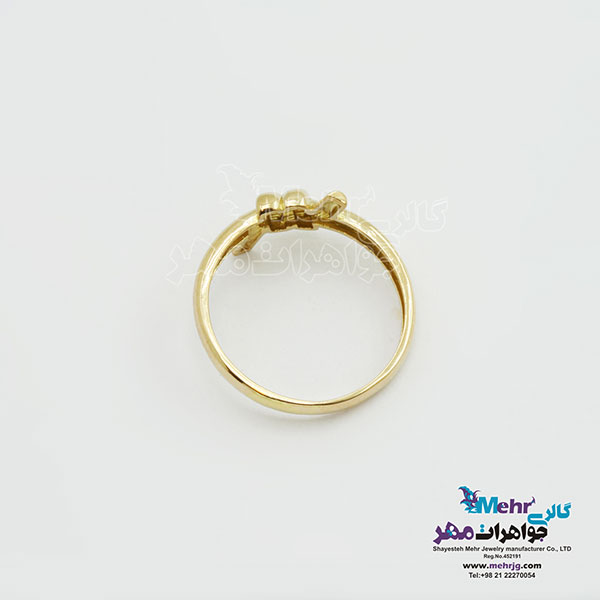 انگشتر طلا - طرح گره
