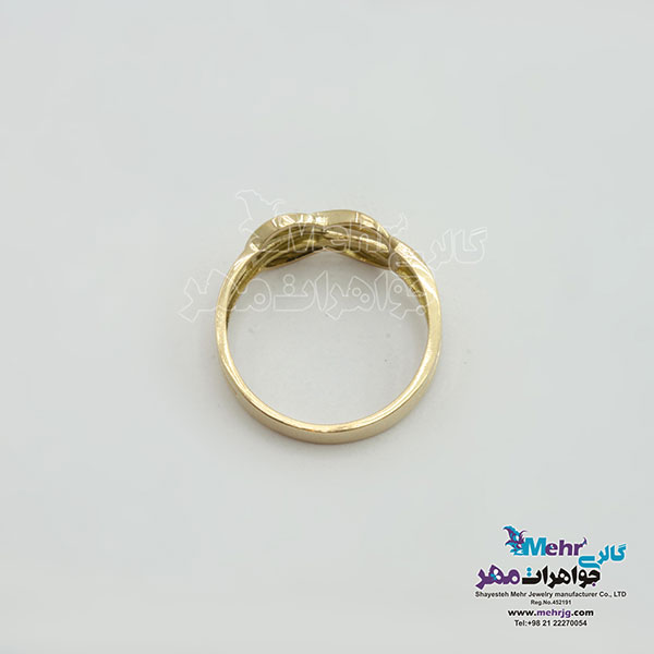 انگشتر طلا - طرح گره