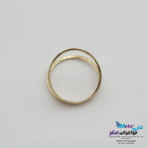 انگشتر طلا - طرح خطوط موازی