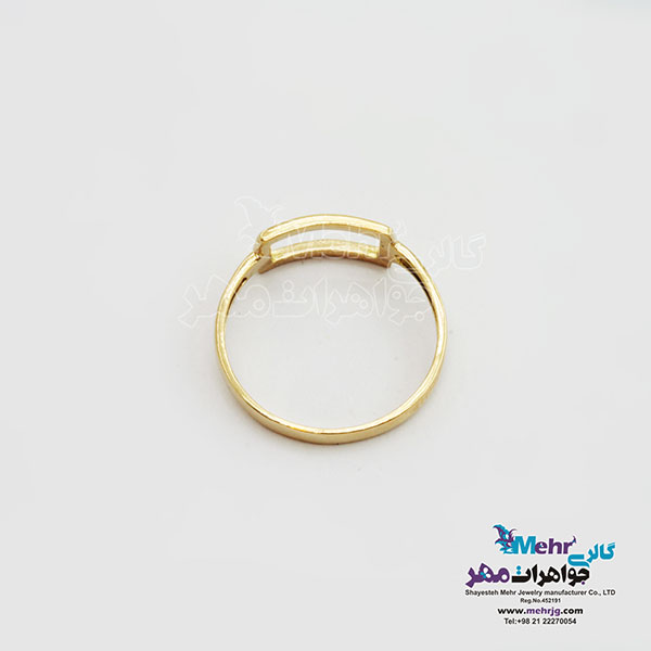 انگشتر طلا - طرح هندسی