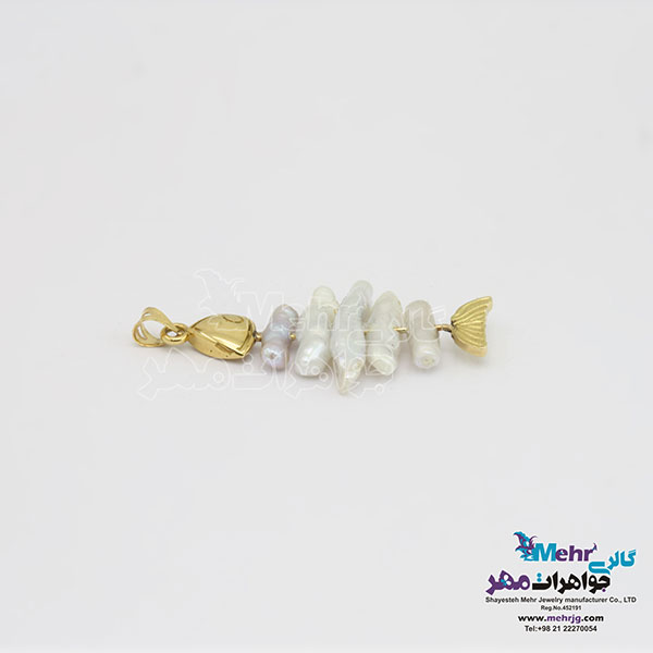 آویز طلا - طرح ماهی
